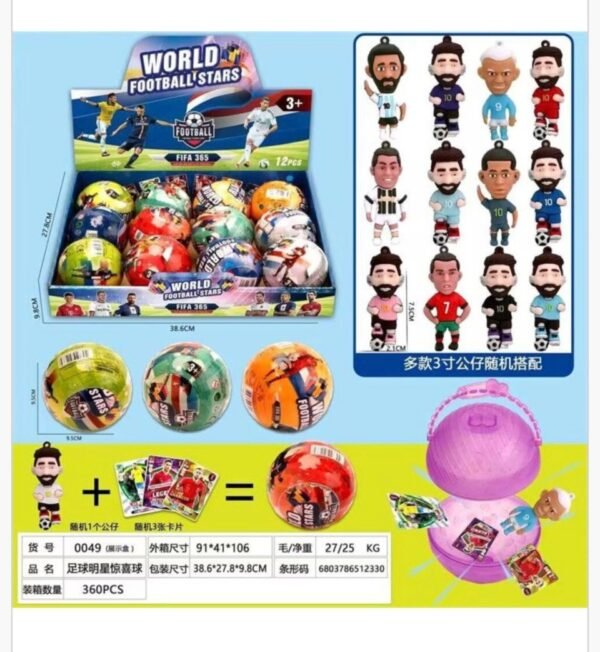 World Football Stars Kula z Figurka