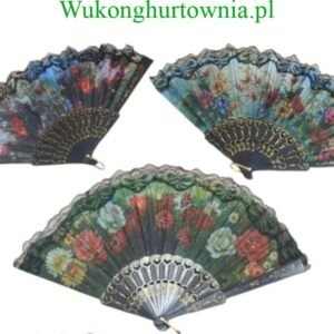 Wachlarz Chiński Drewniany