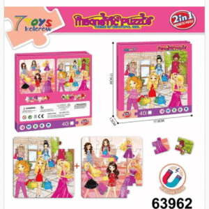 Zabawka Magnetic Puzzle Beautyful Girl