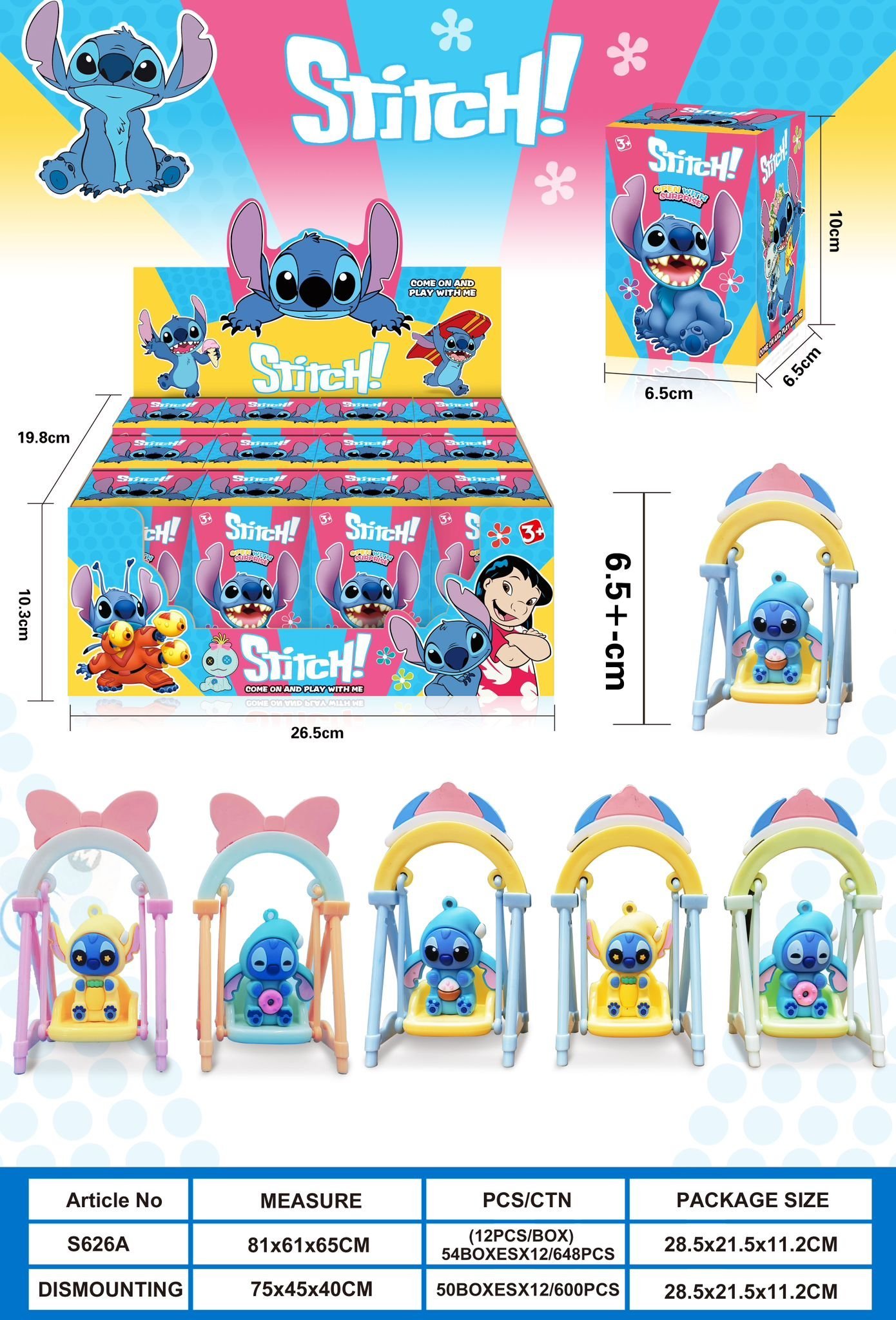 Zabawki Unboxing Stitch