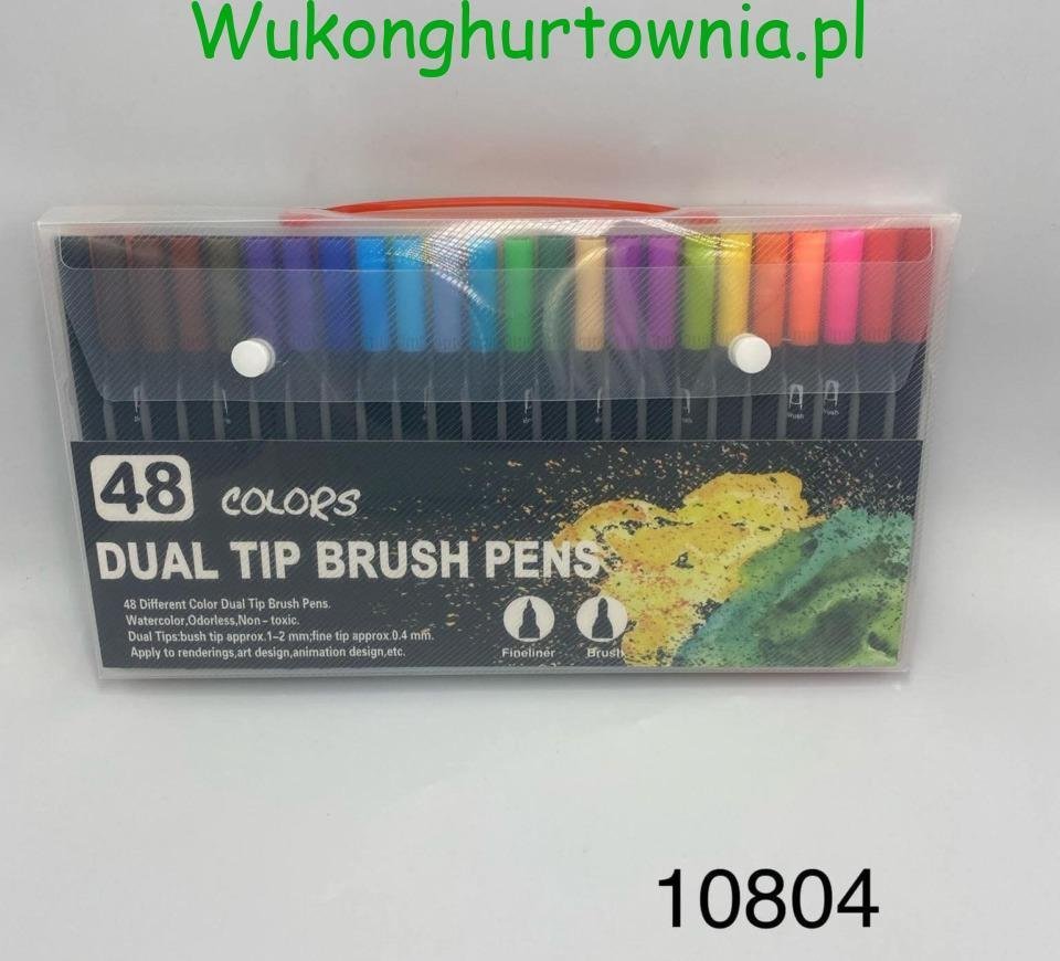 Colors Dual Tip Brush Pens 48 Colores