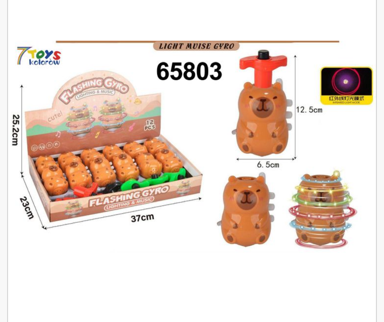 Zestaw Baczek Flashing Gyro Kapibara