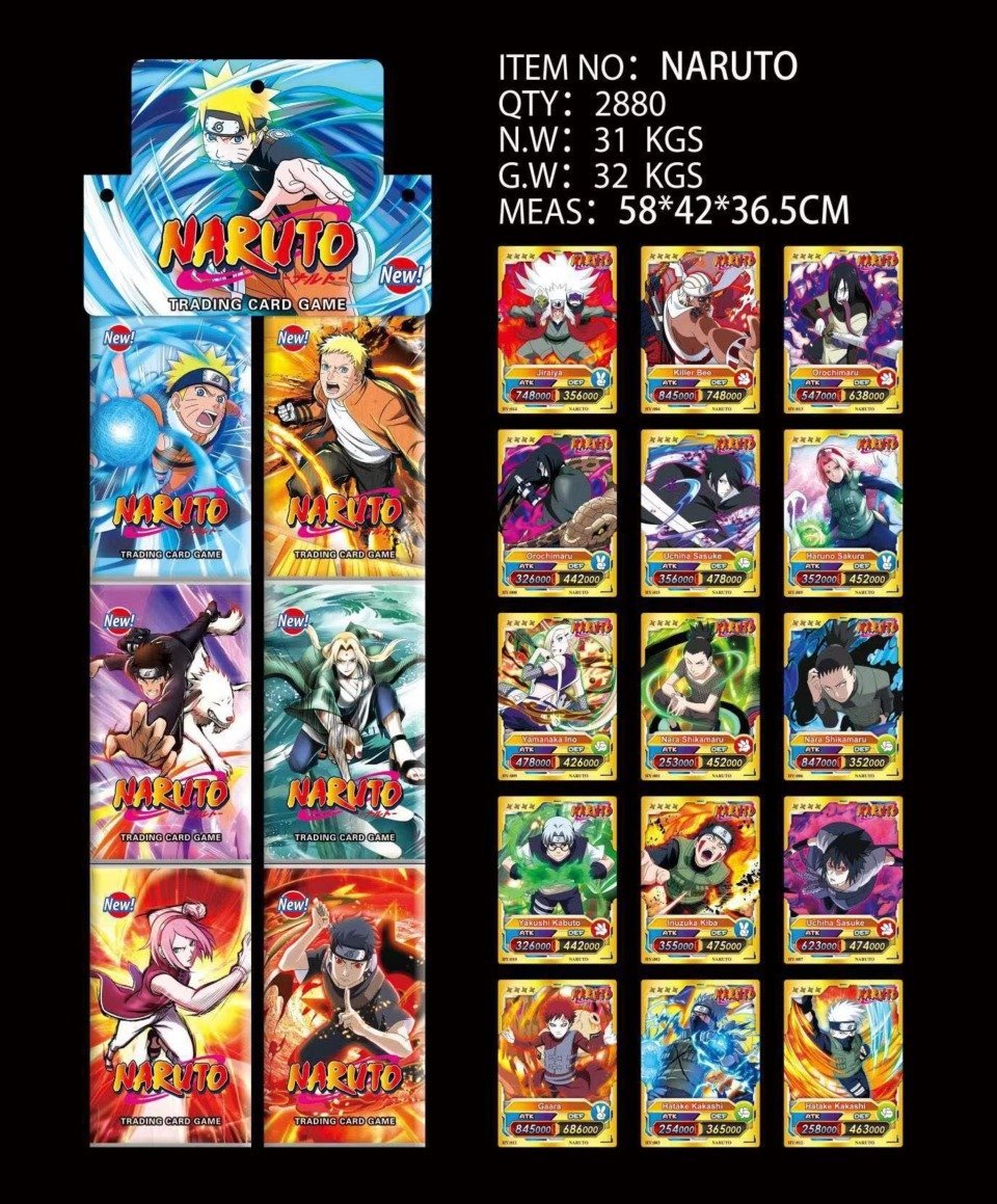 Karty Naruto 288PCS