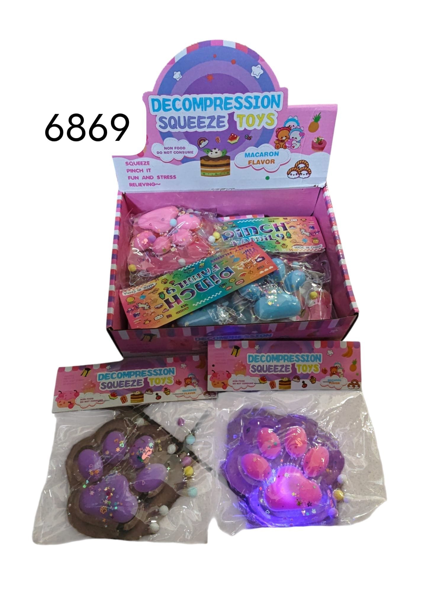 Gniotki Łapki Duży LED