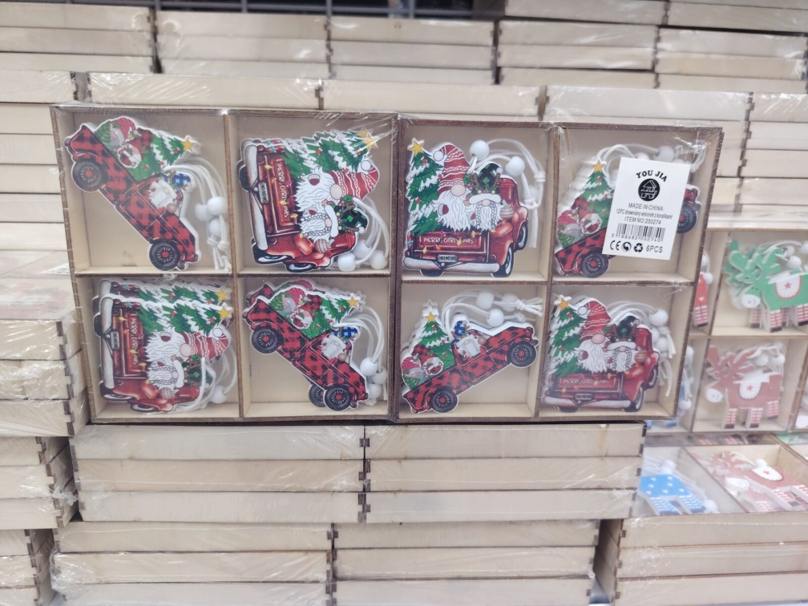 Zestaw Dekoracja Świąteczny 12PCS