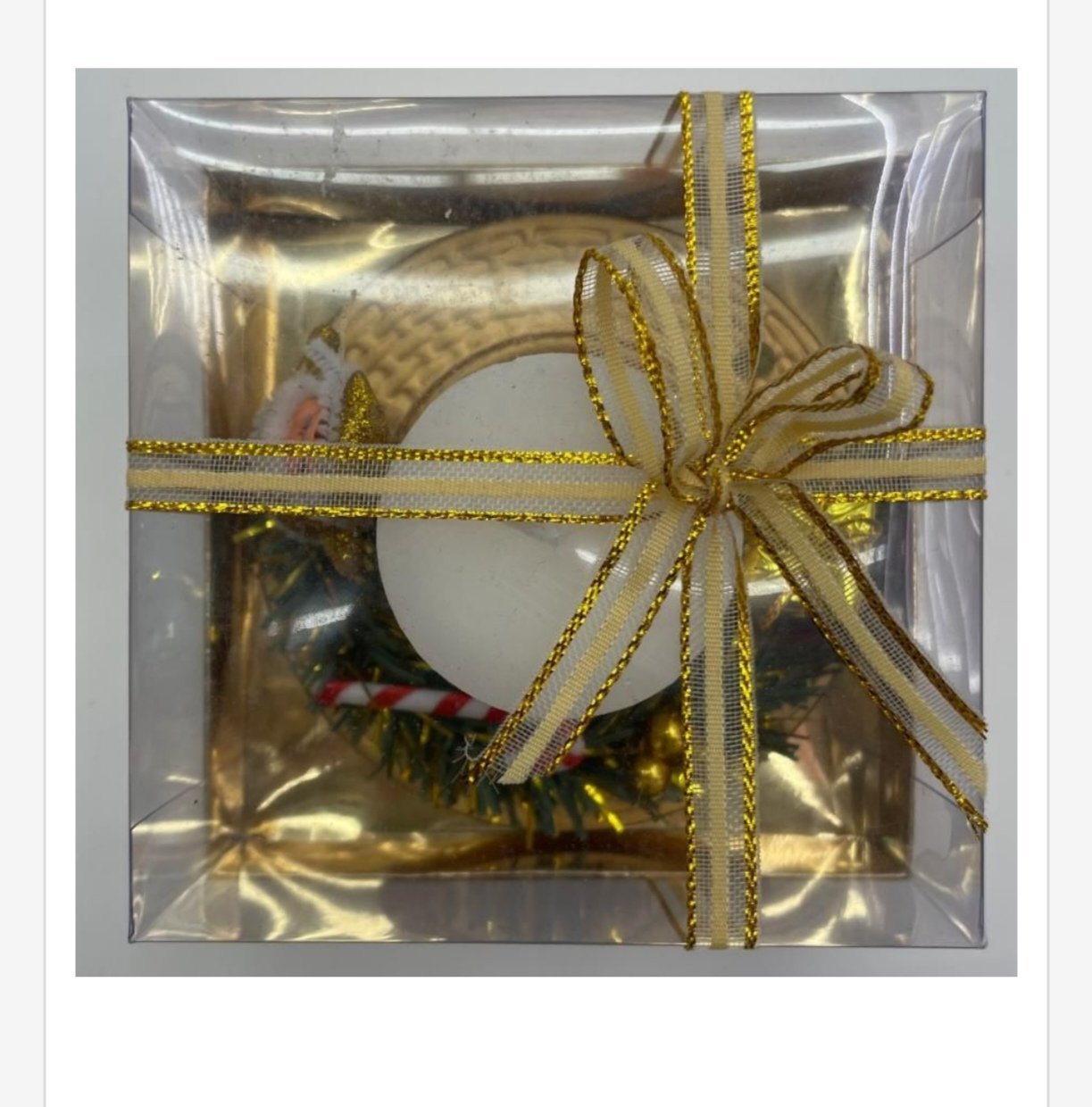 Zestaw Świeca Dekoracja Świąteczny