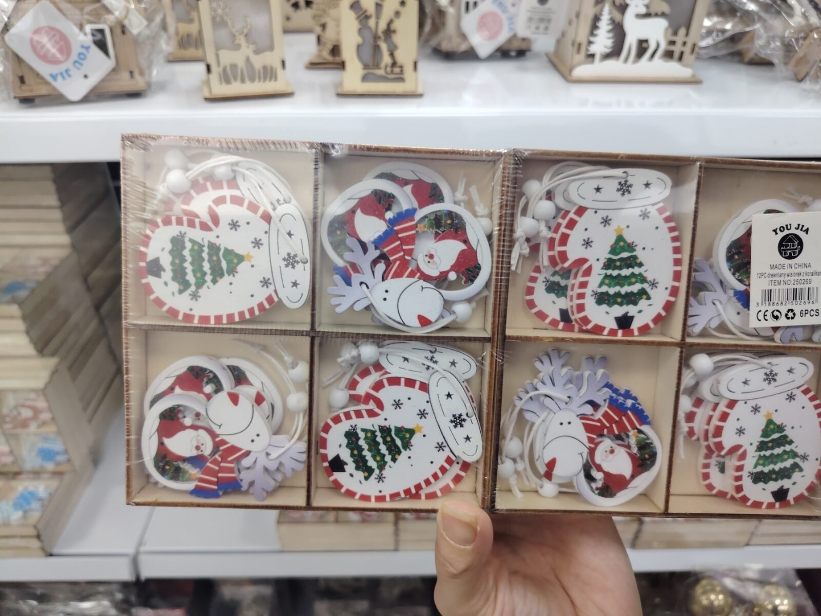 Zestaw Dekoracja Świąteczny 12PCS