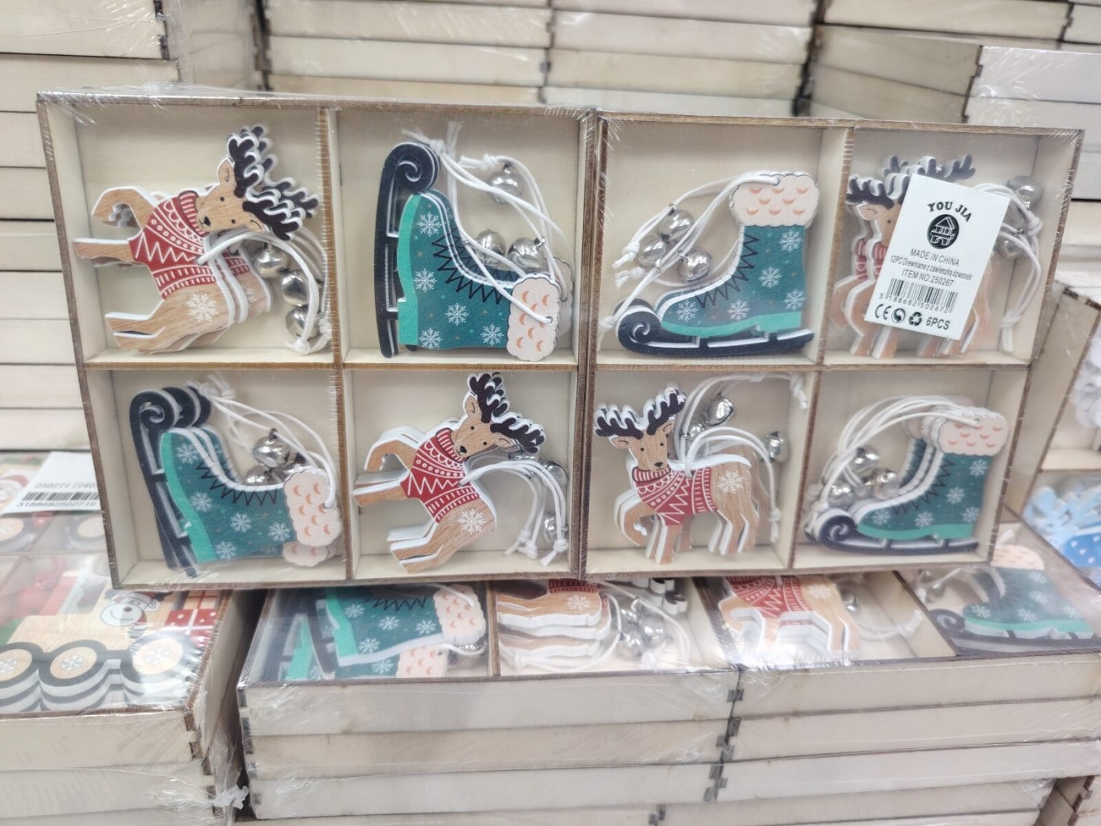 Zestaw Dekoracja Świąteczny 12PCS