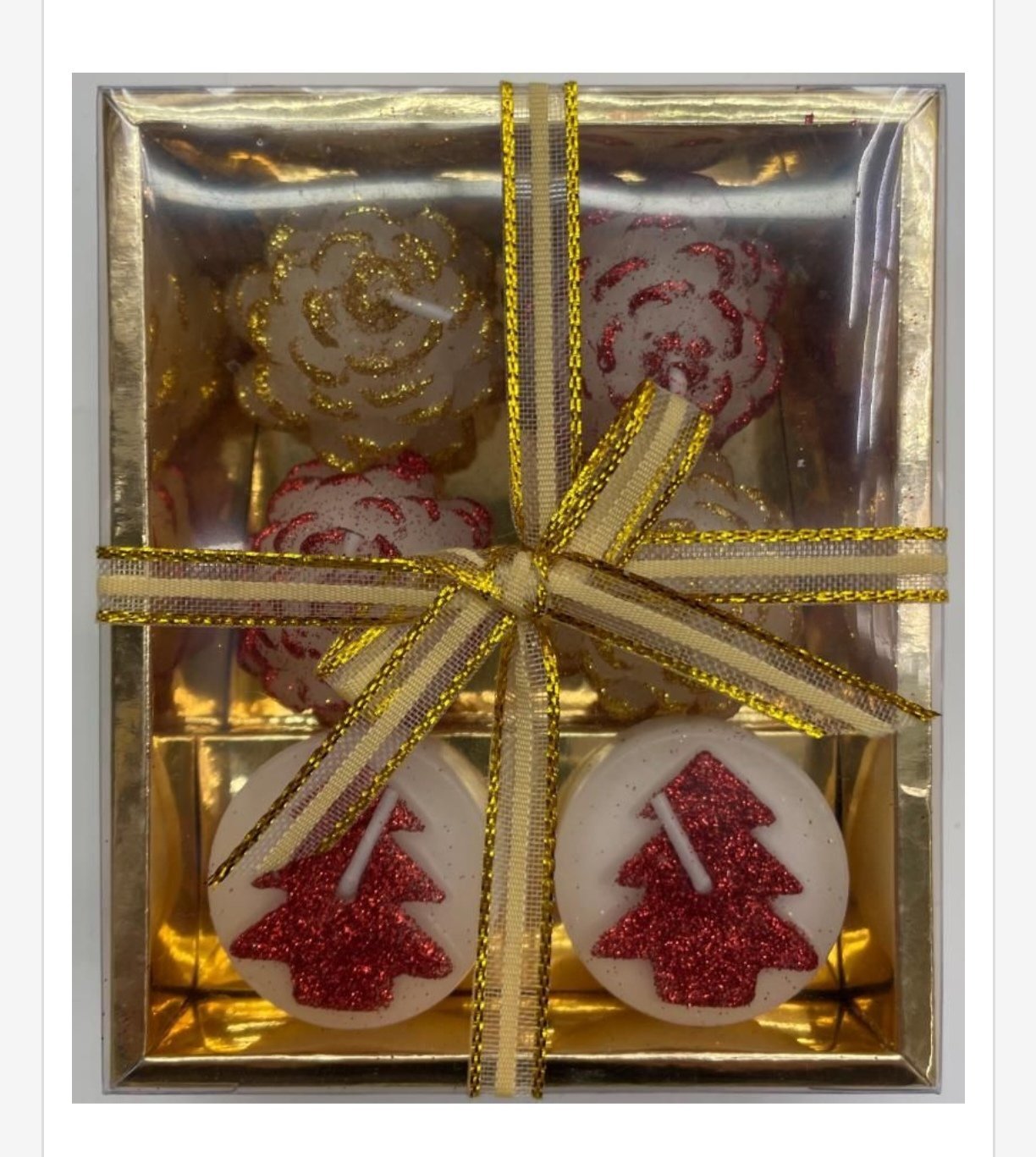 Zestaw Świeca Dekoracja Świąteczny