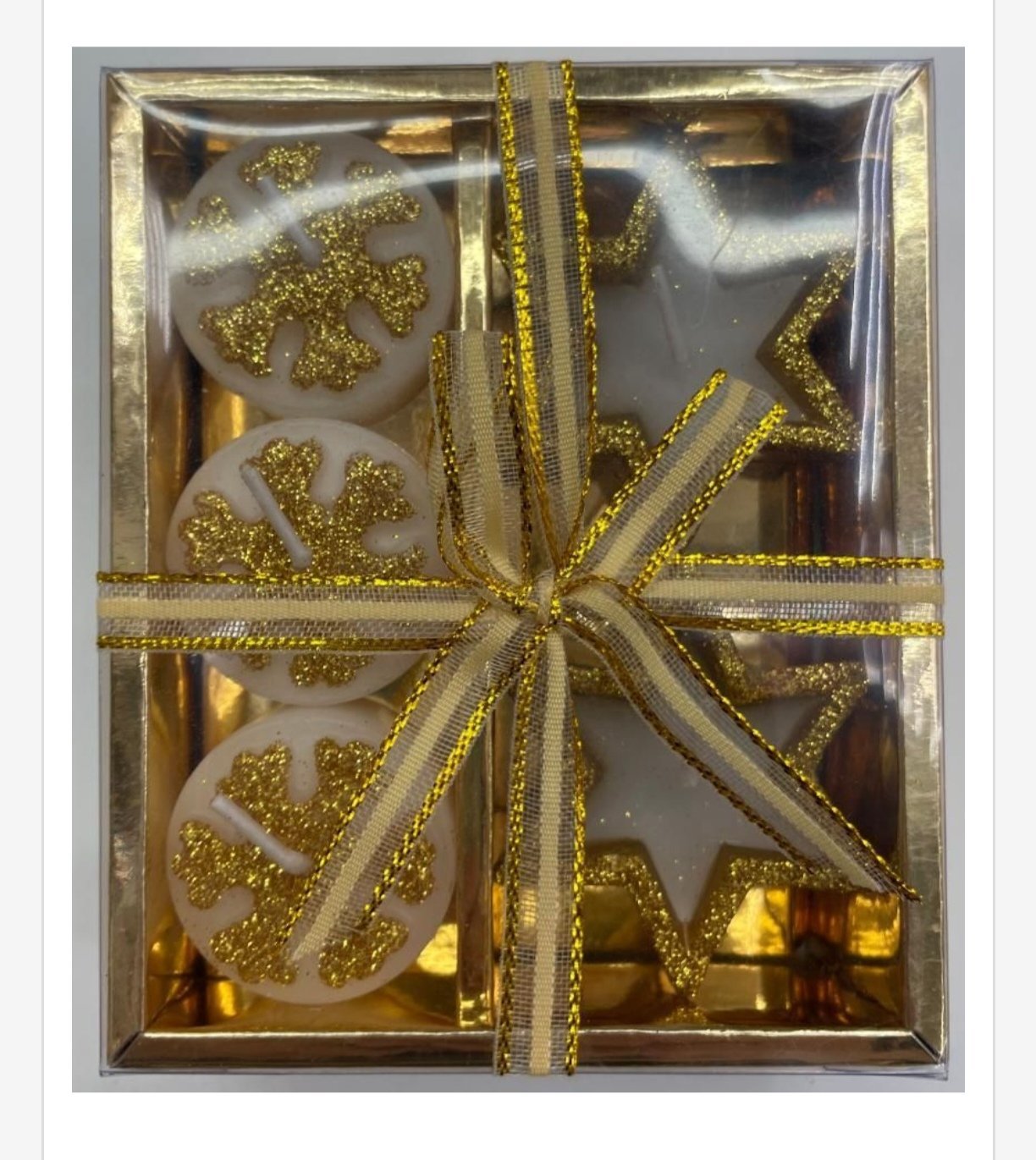 Zestaw Świeca Dekoracja Świąteczny