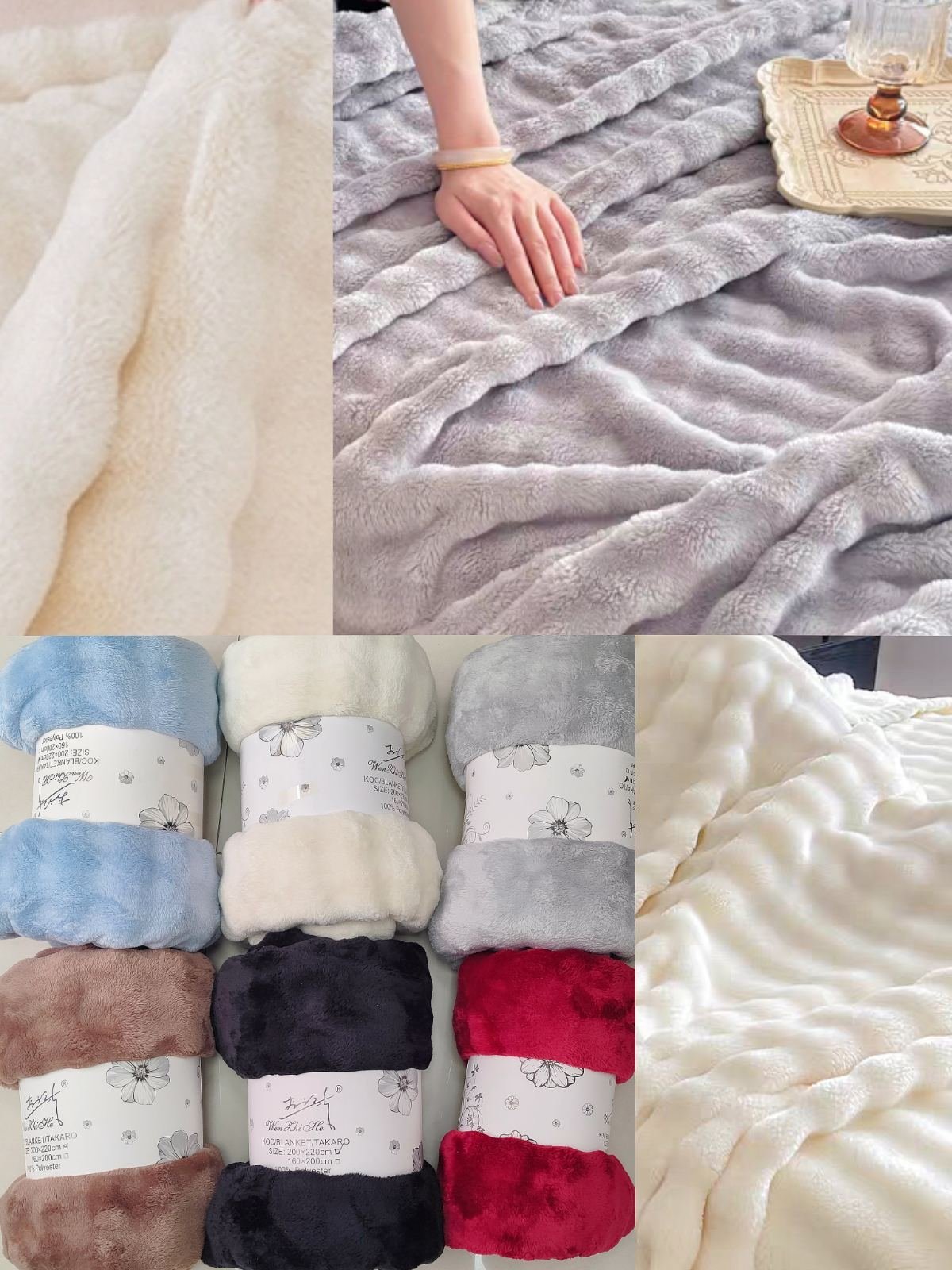 Koc Tłoczenia 160/200cm