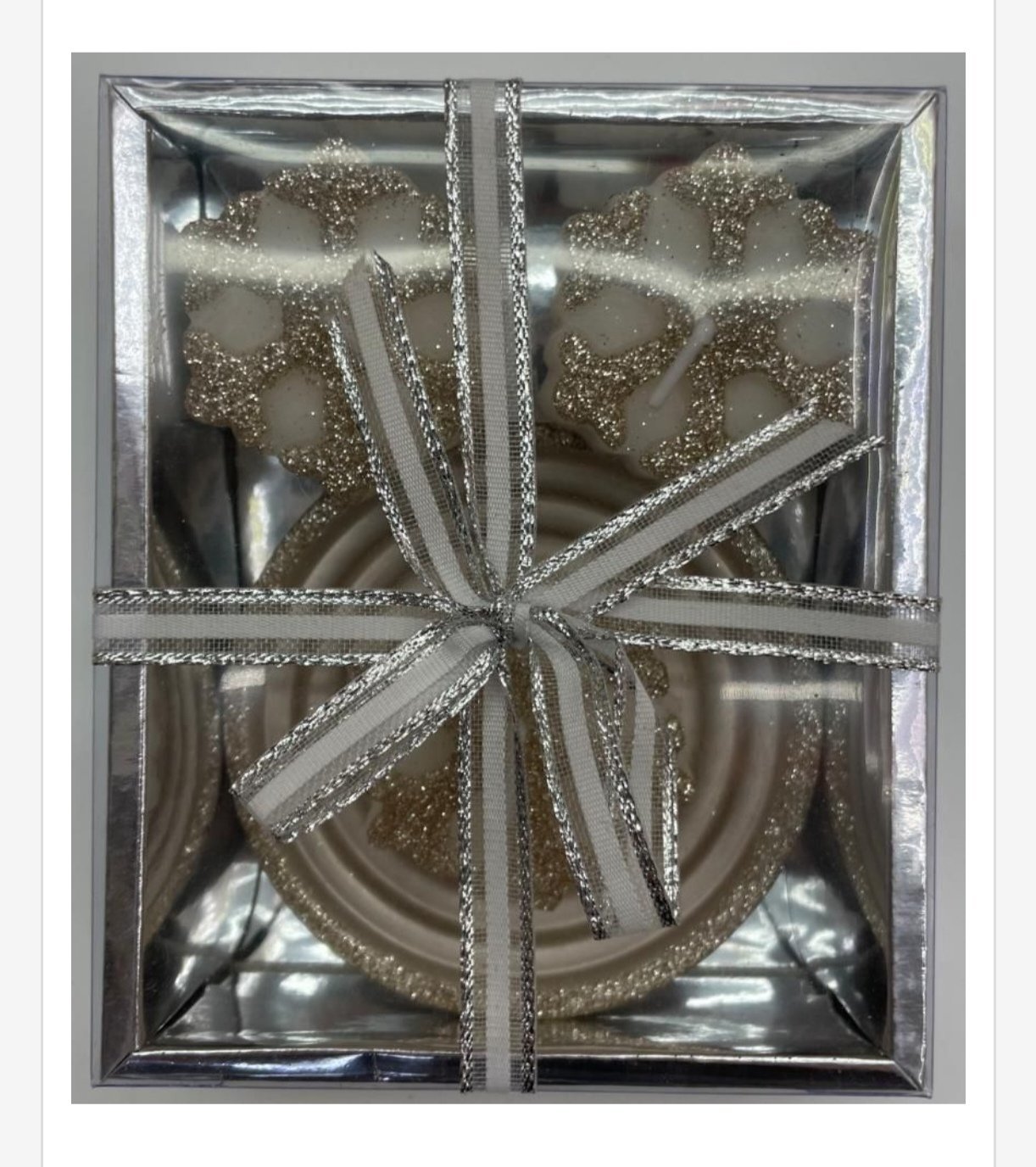 Zestaw Świeca Dekoracja Świąteczny