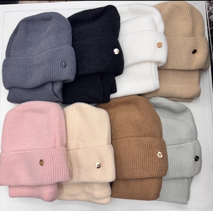 Komplet Czapki Komin Damski