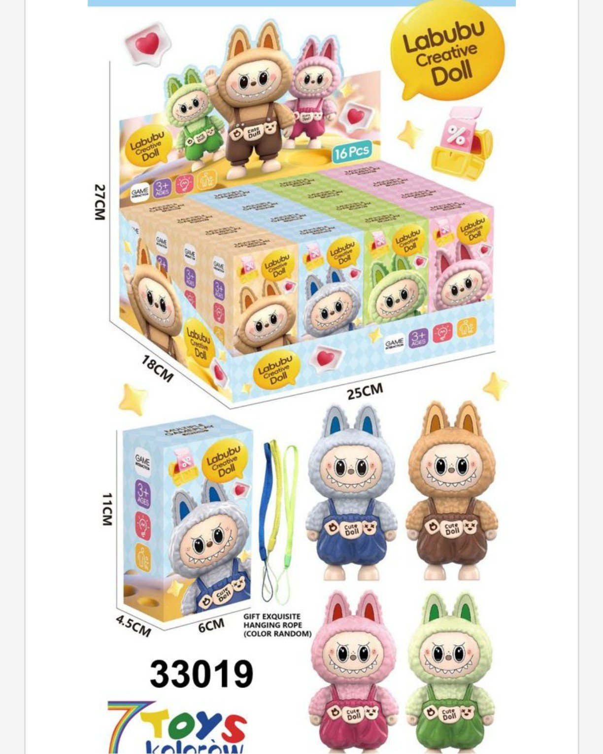 Zabawki Figurki Labubu Brelok