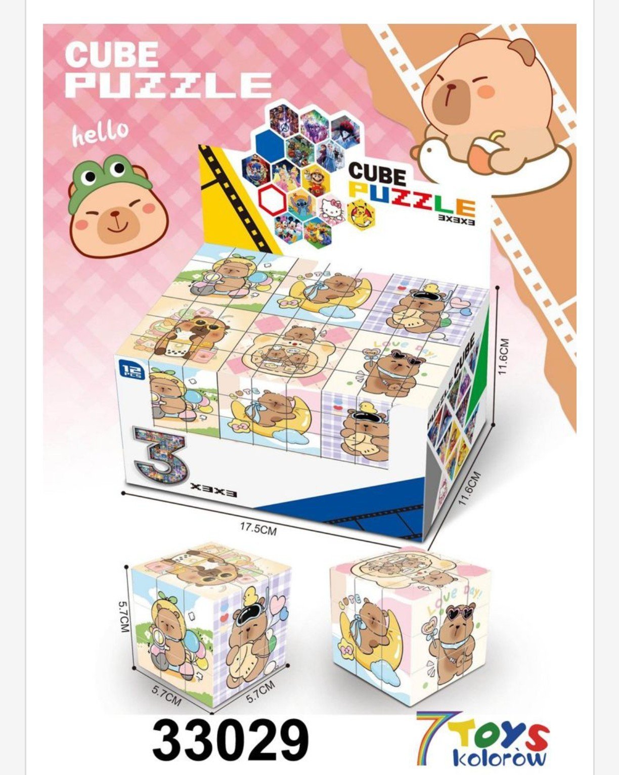 Zabawki Kostka Rubika Kapibara