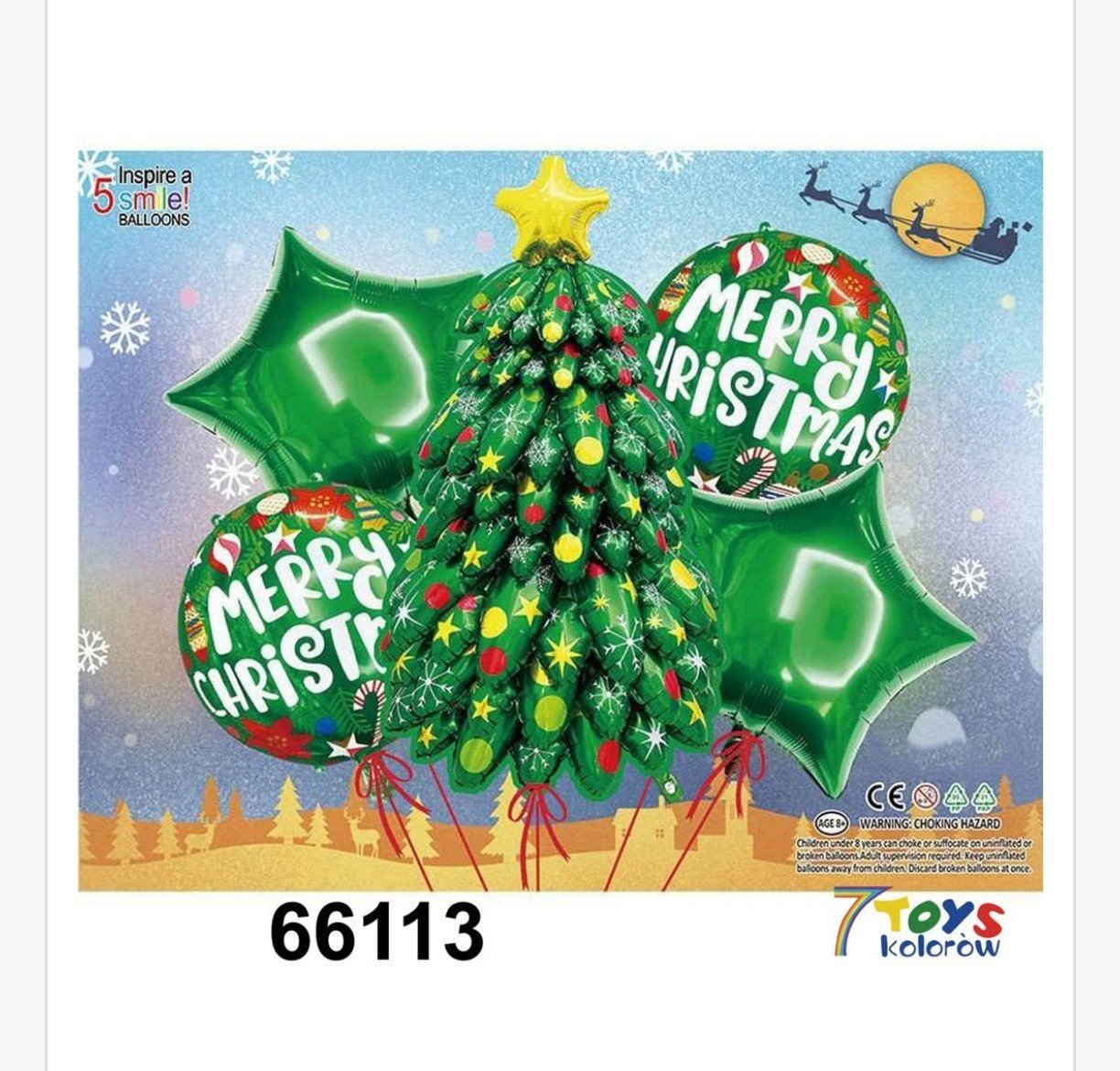 Balon Dekoracja Świąteczny