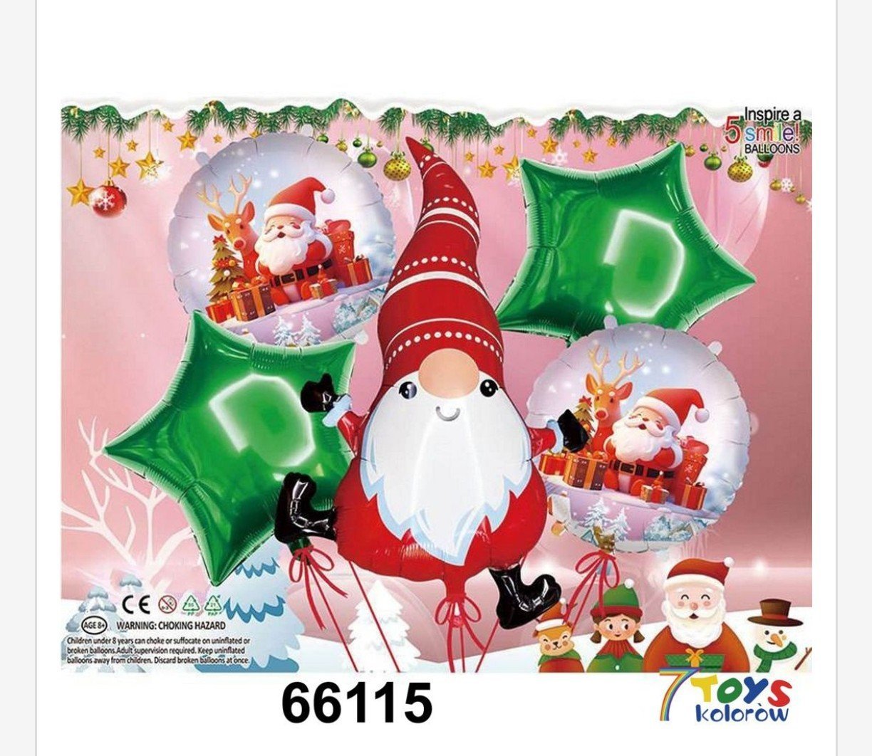 Balon Dekoracja Świąteczny